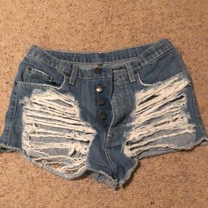 LF Carmar High Waisted Jean Shorts
